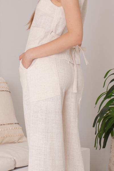 Double Pockets Wide Trousers'