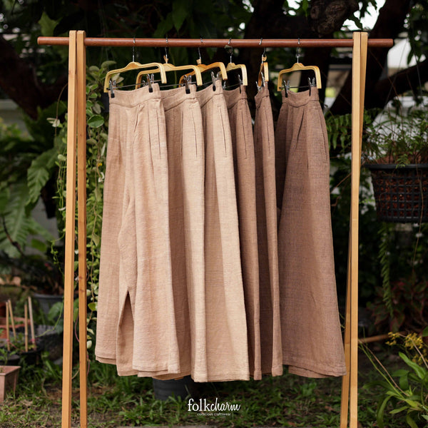 Cropped Wide Trousers (Pre-order)'