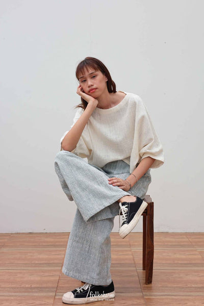 Batwing Cropped Blouse