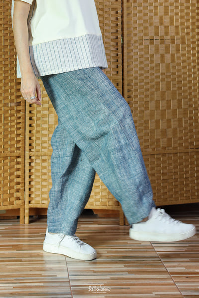 Barrel-leg Trousers
