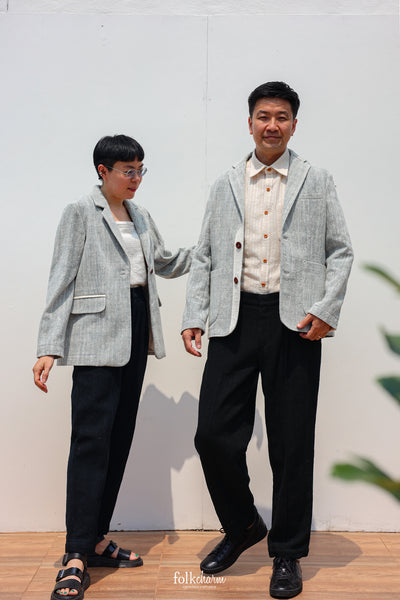 Buak Blue Relaxed-fit Blazer