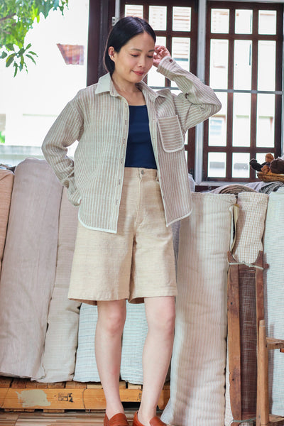 Closed-loop Longsleeve Light Blouse