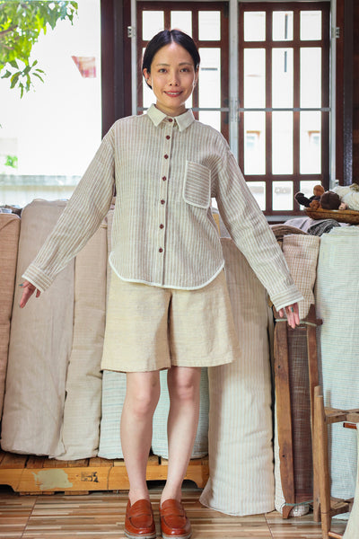 Closed-loop Longsleeve Light Blouse