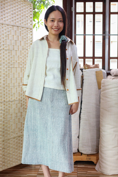 Closed-loop Longsleeve Light Blouse