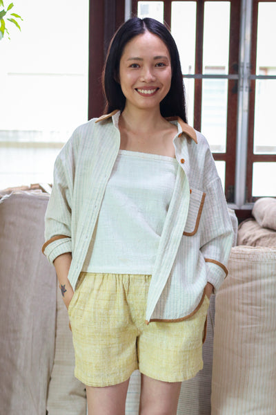 Closed-loop Longsleeve Light Blouse