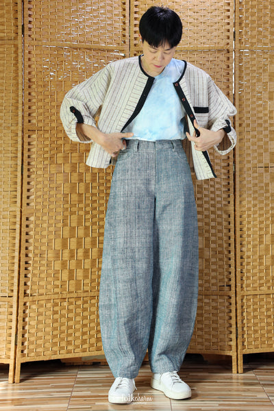 Toy Comfort Blouse-Indigo Accent