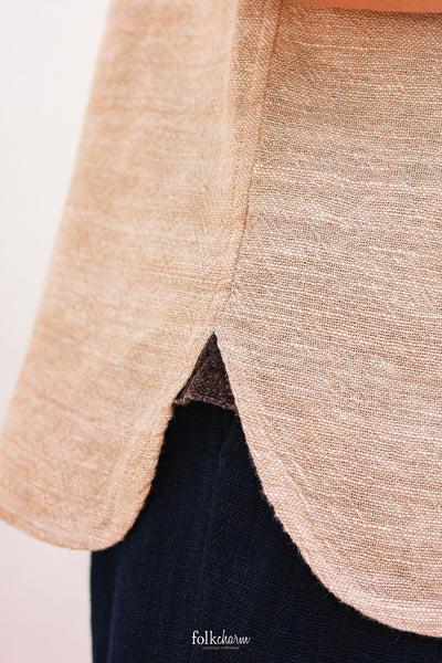 Men's *New* Relaxed Fit Mandarin Collar Shortsleeve Shirt