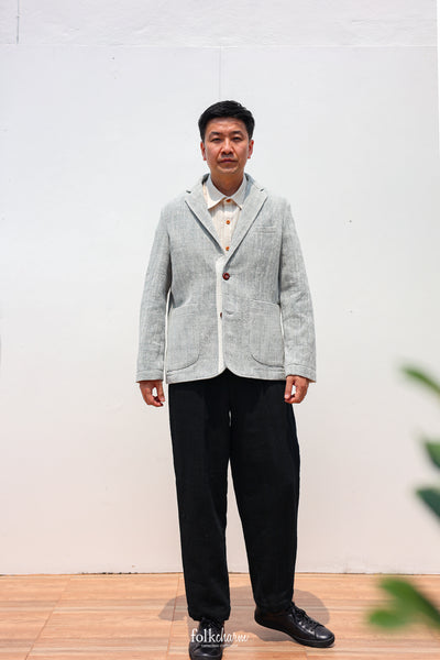 Men's Relaxed-fit Blazer in Buak Blue