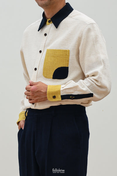 Men's *New* Relaxed Fit Spread Collar 'Penguin' Longsleeve Shirt (Pre-order)'