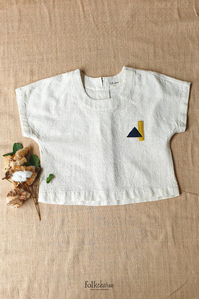 U Neck Tee Blouse (Pre-order)'