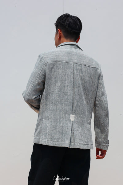 Men's Relaxed-fit Blazer in Buak Blue