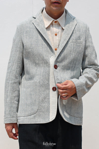Men's Relaxed-fit Blazer in Buak Blue