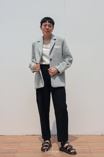 Buak Blue Relaxed-fit Blazer