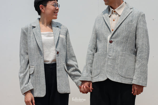 Buak Blue Relaxed-fit Blazer