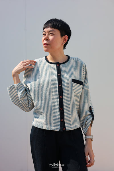 Toy Comfort Blouse in Indigo Accent