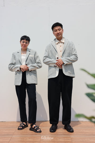 Buak Blue Relaxed-fit Blazer