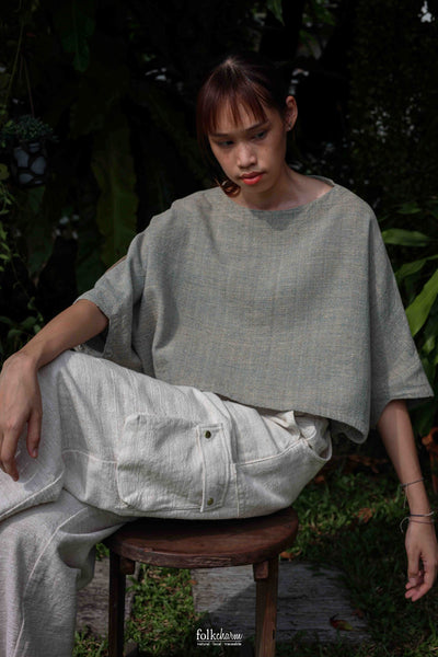 Asymmetrical Patch Pocket Cargo Trousers (Pre-order)'