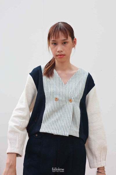 Puff-sleeve Cropped Jacket (Pre-order)'