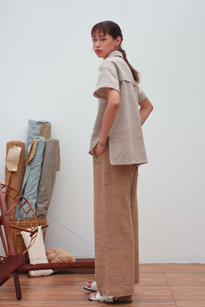 Double Pockets Wide Trousers'