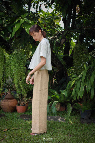 Double Pockets Wide Trousers'