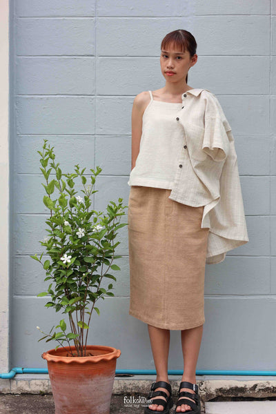 Relaxed-fit Midi Skirt (Pre-order)