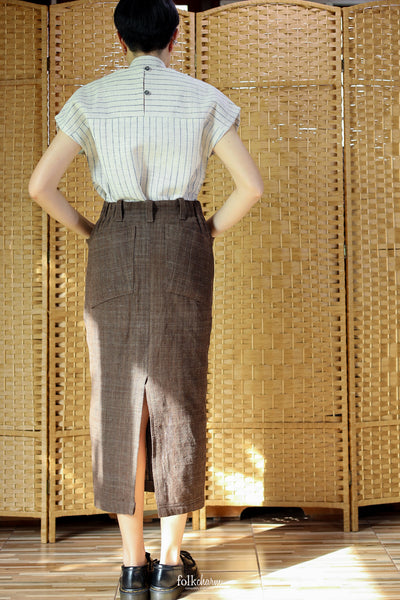 Tie-up Cap Sleeve Blouse