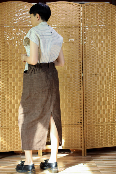 Tie-up Cap Sleeve Blouse