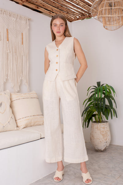 Double Pockets Wide Trousers'