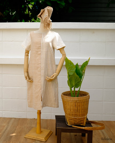 Two Tone Shortsleeve Dress (Pre-order)'