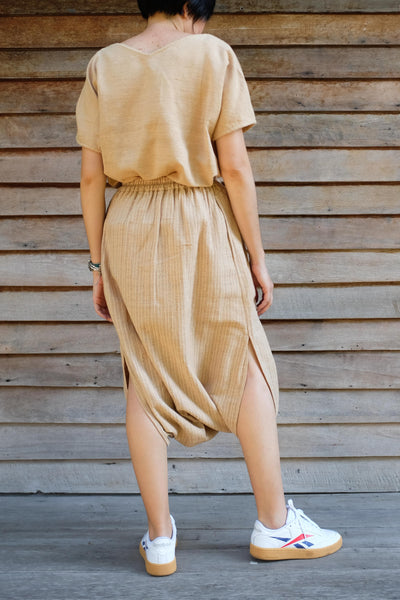 V Neck Balloon Blouse (Plain) (Pre-order)'