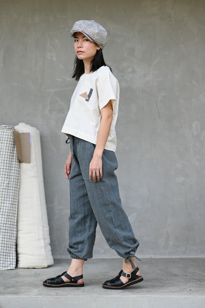 U Neck Tee Blouse (Pre-order)'