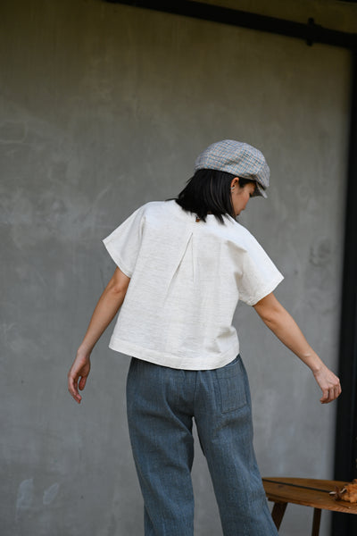 U Neck Tee Blouse (Pre-order)'