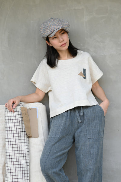 U Neck Tee Blouse (Pre-order)'