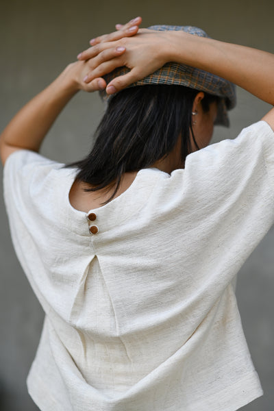 U Neck Tee Blouse (Pre-order)'
