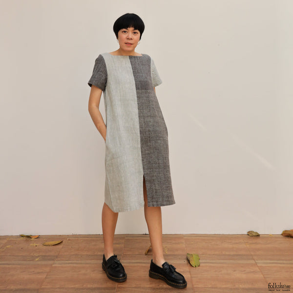 Two Tone Shortsleeve Dress (Pre-order)'