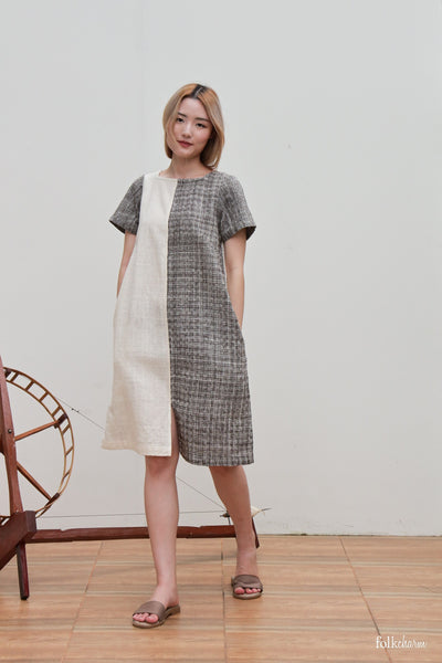 Two Tone Shortsleeve Dress (Pre-order)'