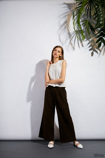 Tuck Sleeveless Blouse (Pre-order)'