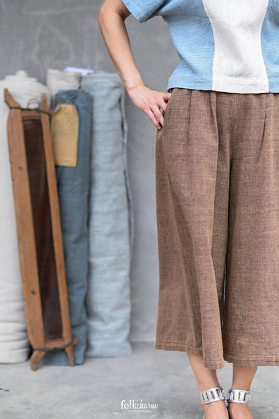 Cropped Wide Trousers (Pre-order)'