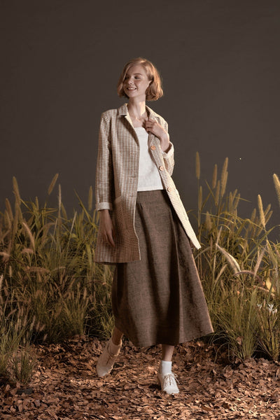 Side Single Pleat Skirt (Pre-order)'