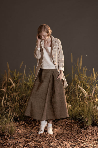 Side Single Pleat Skirt (Pre-order)'