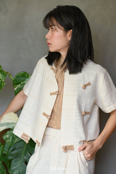 R-Muay Side Button Blouse (Pre-order)