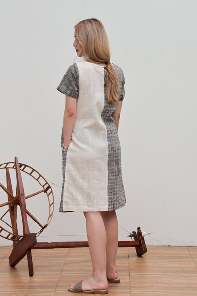 Two Tone Shortsleeve Dress (Pre-order)'