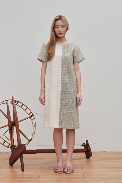 Two Tone Shortsleeve Dress (Pre-order)'