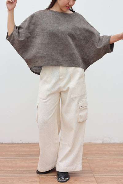 Batwing Cropped Blouse