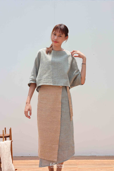 Asymmetrical Wrap Skirt