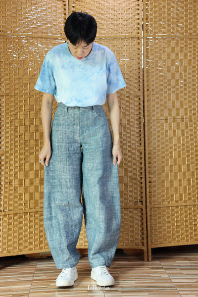 Barrel-leg Trousers