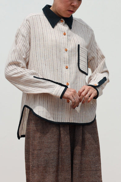 Closed-loop Longsleeve Light Blouse