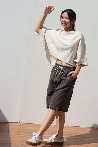 Three-quarter Drawstring Pants (Genderless) (Pre-order)'