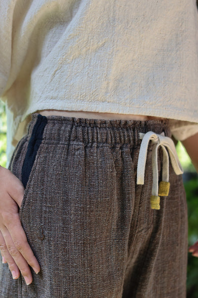 Three-quarter Drawstring Pants