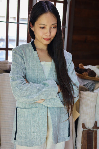 Collarless Blazer